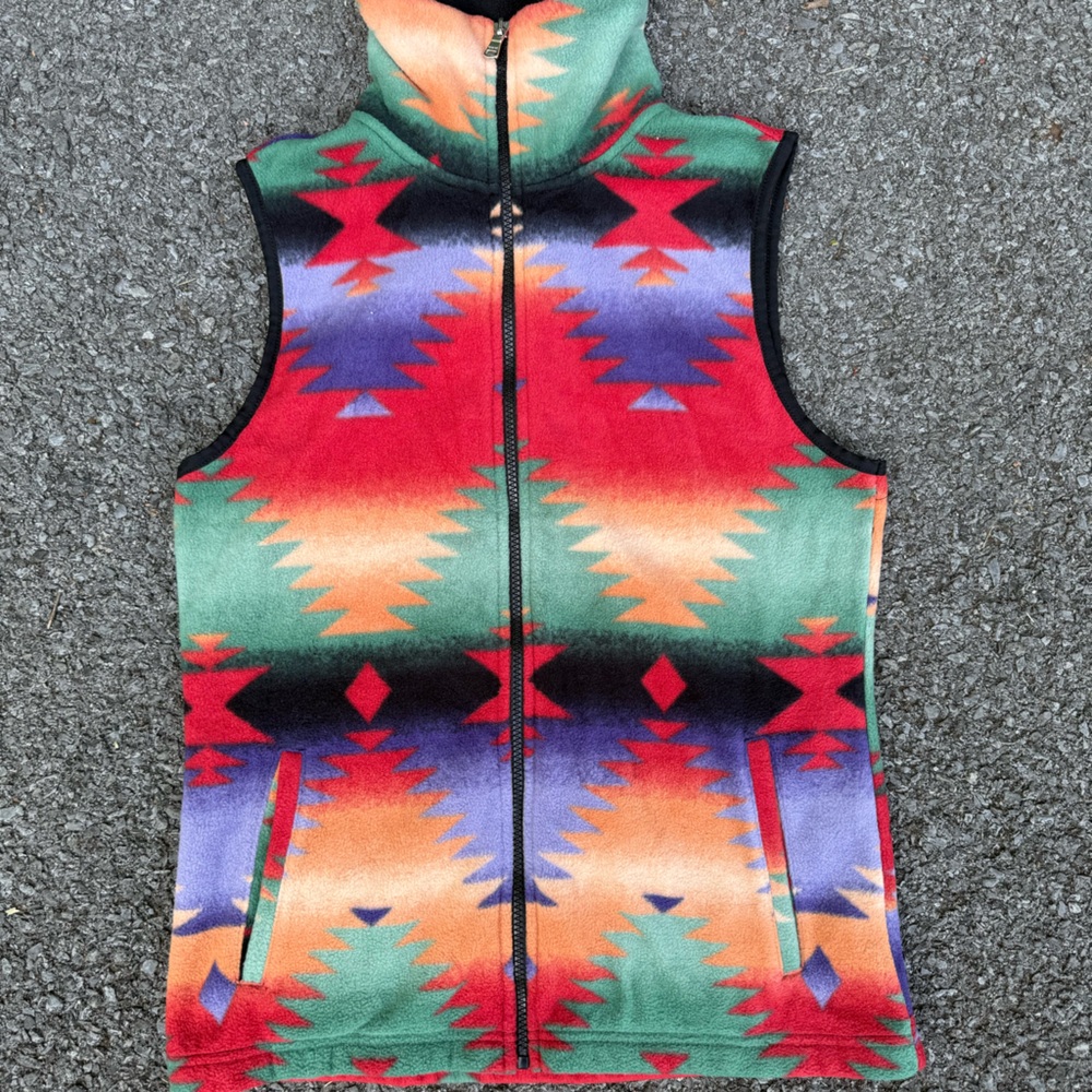 Chaps Multicolor Zip-Up Vest